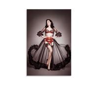 Dita-von-teese-models Toile Poster Décoration Salon Poster Fille Chambre Peinture Mur Peinture Art Moderne Maison Garçon Chambre Décoration Impression Peinture 60 x 90 cm