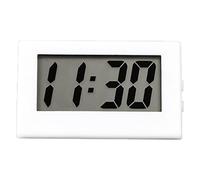 Ditanpu Réveil Numérique, Réveil De Voyage Mini Horloge Numérique LCD Portable avec Calendrier, Sens Visuel Clair Et Confortable, pour Enfant Fille Garcon Ado Adultes Blanc