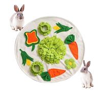 Ditanpu Tapis À Renifler pour Lapin, Jouet Intelligence, Nourriture, Tapis À Renifler pour Lapin Lavable Tapis Educateur pour Cochon d'InLapin Nain Doux Jeu Tapis Snuffle Jouet Pliable