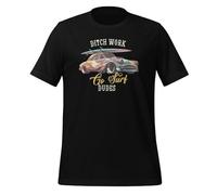 Ditch Work Go Surf Dudes Vintage Car T-shirt unisexe pour adulte, Noir , S