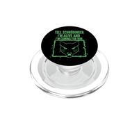 Dites à Schrödinger Que Je suis Vivant et Je Viens pour Lui Physique PopSockets PopGrip pour MagSafe