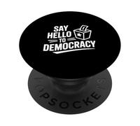 Dites Bonjour à la démocratie PopSockets PopGrip Adhésif