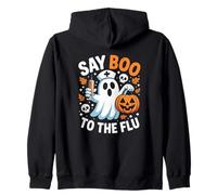 Dites Boo à The Flu Ghost Nurse Design Sweat à Capuche