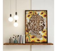 Dites ce que vous pensez même si votre voix tremble RBG Tournesols Féminisme Cette plaque en métal de 8 x 12 pouces est conçue pour la maison, les cafés, les garages comme élément décoratif.