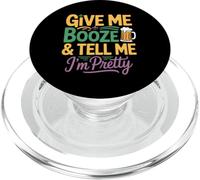 Dites-Moi Que Je suis Une Jolie Femme de Mardi Gras Qui boit de l'alcool PopSockets PopGrip pour MagSafe