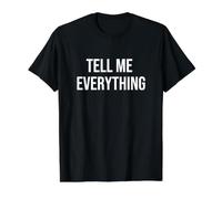Dites-Moi Tout T-Shirt Graphique avec Valeur, Homme, Noir, M