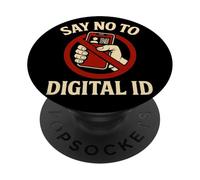 Dites Non à la Surveillance Anti-Gouvernement de la Protestation d'identité numérique PopSockets PopGrip Adhésif