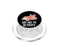 Dites Non à l'activité Mignon endormi Paresseux Corgi EduEly PopSockets PopGrip pour MagSafe