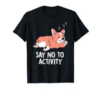 Dites Non à l'activité Mignon endormi Paresseux Corgi EduEly T-Shirt