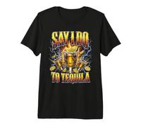 Dites Oui à Tequila Bride Bachelorette T-Shirt Haut de Gamme