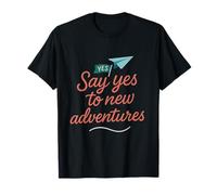 Dites Oui aux Nouvelles Aventures en Mode Vacances Design Voyage T-Shirt