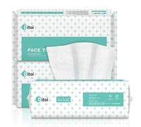 Ditoi Disposable Face Towel, 180 Count Soft Face Towels, Thicker Facial Tissue for Skin Care, Makeup Remover Dry Wipes, Face Towelettes for Cleansing, 7.8"×8.7"