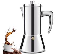 DITOSH 12 Tasse en Acier Inoxydable 304 épaissie Moka Cuisinière Expresso Cafeteras Cafetière Italienne Capable Moka Cafetière Greca Pour Maison et Camping 600ml 20oz
