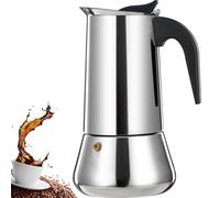 DITOSH 12 Tasse Stovetop Espresso Maker Stainless Steel Moka Pot Espresso Maker Percolator Italian Coffee Maker Capable Mocha Coffee Machine Cafe Classic Maker for Home et Camping 600ml 20oz