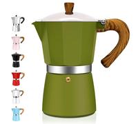 DITOSH 3 Tasse Aluminum Espresso Stovetop Moka Pot Express Coffee Maker Percolator Italian Classic Mocha Coffee Machine for Italian and Cuban Cafe Brewing for Home & Camping 150ml 5oz