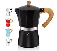 DITOSH 3 Tasse Aluminum Espresso Stovetop Moka Pot Express Coffee Maker Percolator Italian Classic Mocha Coffee Machine for Italian and Cuban Cafe Brewing for Home & Camping 150ml 5oz