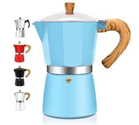 DITOSH 6 Tasse Aluminum Espresso Stovetop Moka Pot Express Coffee Maker Percolator Italian Classic Mocha Coffee Machine for Italian and Cuban Cafe Brewing for Home & Camping 300ml 10oz