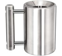 DITOSH 8kg 17.6lb Heavy Coffee Mug Challenge 304 Stainless Steel Dumbbell Cups Silver Overweight Sports Water Cup for Fitness Training Arm Strength Prank Gift Home Gym Workout Equipment 100ml 3.4oz