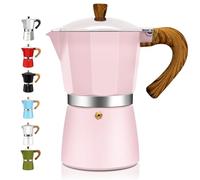 DITOSH Cafetière Moka italienne classique en aluminium 6 tasses, percolateur à espresso sur cuisinière, machine à café Mocha 300ml (10oz), pour préparer café italien et cubain, usage maison et camping