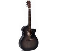 Ditson by Sigma GC-10E-TBK - Guitare électro-acoustique Grand OM Série 10 - Noir satiné G
