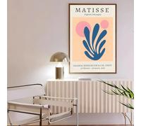 Dittelle Affiche murale d'art floral d'Henri Matisse, peinture sur toile HD pour la décoration intérieure, impression vintage (60x80cm/sans cadre)