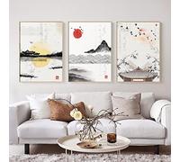 Dittelle Culture coréenne Art Print Affiche Asiatique Moderne Corée Mur Paysage Toile Peinture Image pour Salon Décor À La Maison 40x60cm-3 Pièces Sans Cadre