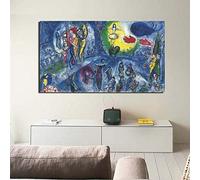 Dittelle Marc Chagall Grand Cirque Toile Peinture Imprimer Salon Décoration de La Maison Moderne Mur Art Peinture À L'huile Affiches Photo 80x160cm Sans Cadre