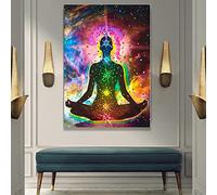 Dittelle Sept Chakras Affiche Sept Types de Lumière Balance Chakras Art Toile Peinture Décor À La Maison Pour Salon Mur Art Imprimer 40x60cm Sans Cadre