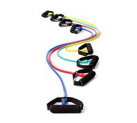 Dittmann Body Tube Deluxe Kit Complet: Bandes de résistance en caoutchouc naturel - 4 niveaux de tension - Musculation, Rééducation, Fitness, Yoga, Échauffement