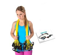 Dittmann Lot de 10 tubes de musculation légers avec livret d'exercices Jaune