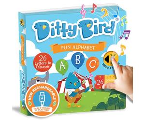 Ditty Bird ABC Fun Alphabet Interactive Sound Book for Toddlers 1- 3 Musical Books for Preschoolers Early Learning Toy
