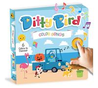 Ditty Bird Édition de livres musicaux colorés, jouets Montessori et ressources d'apprentissage, jouets sensoriels pour enfants, livre de rimes pour enfants, jouets interactifs pour enfants de 1 à 3