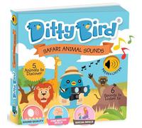 Ditty Bird - Livre Musical Bébé - Animaux Sauvages, Le Lion, L'éléphant, La Girafe Et Musique
