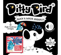 DITTY BIRD Livre Contraste Bébé | Imagier Sonore Noir et Blanc | Stimulation Visuelle et Éducation Sensorielle pour Les Petits Enfants 0-6 Mois | Montessori pour Les Nouveaux-nés