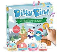 Ditty bird - livre musical sensoriel bébé: Joyeux Noël, merry christmas, chansons de Noël
