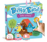 Ditty Bird Livre Tout-Petits Édition Oiseau | Livre Sonore Réaliste d'oiseaux | Livres Interactifs 1 à 3 Ans | Sensoriels, Musicaux | Jouets Robustes Bébés