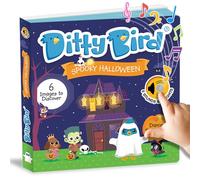 Ditty Bird Livres de musique pour tout-petits | Livres effrayants d'Halloween pour les tout-petits de 1 à 3 ans | Livres interactifs avec sons | Livre sonore robuste pour bébé