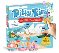DITTY BIRD Livres musicaux pour tout-petits | Chansons sensorielles amusantes d'Australie | Livres de chant pour les tout-petits de 1 à 3 ans | Livre parlant interactif | Livres sonores robustes pour