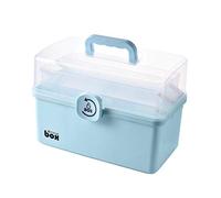 Dittzz Boîte à pharmacie à 3 niveaux - Boîte de premiers secours - Portable et pliable - 34 x 19 x 22,5 cm