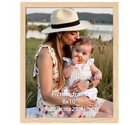 Ditwis Cadre 20x25 Couleur du bois, Cadre Naturel pour Photos, Images et Souvenirs, Horizontal ou Vertical sur le Mur ou la Table