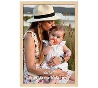 Ditwis Cadre 20x30 cm Couleur du bois, Cadre Naturel pour Photos, Images et Souvenirs, Horizontal ou Vertical sur le Mur ou la Table