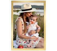 Ditwis Cadre 20x30 cm Doré, Cadre Moderne pour Photos, Images et Souvenirs, Horizontal ou Vertical sur le Mur ou la Table