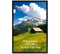 Ditwis Cadre 30x45 cm Noir, Grand Format pour Posters, Photos et Puzzles, Affichage Mural Horizontal ou Vertical pour Salons, Bureaux et Galeries