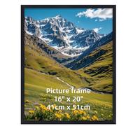 Ditwis Cadre 40x50 cm Noir, Grand Format pour Posters, Photos et Puzzles, Affichage Mural Horizontal ou Vertical pour Salons, Bureaux et Galeries