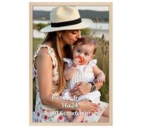 Ditwis Cadre 40x60 cm Couleur du bois Aluminium, Adapté pour Posters et Puzzles, Grand Cadre Métallique pour Salon, Bureau, Galerie Affichage Mural