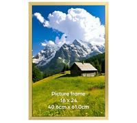 Ditwis Cadre 40x60 cm Noir Aluminium, Adapté pour Posters et Puzzles, Grand Cadre Métallique pour Salon, Bureau, Galerie Affichage Mural