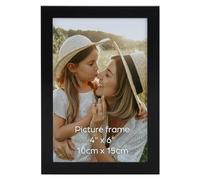 Ditwis Cadre Photo 10x15 cm Noir, Cadre Classique Adapté pour Photos, Images et Souvenirs, Affichage Horizontal ou Vertical sur le Mur ou la Table