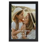 Ditwis Cadre Photo 13x18 cm Noir, Cadre Classique Adapté pour Photos, Images et Souvenirs, Affichage Horizontal ou Vertical sur le Mur ou la Table