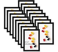 Ditwis Cadre Photo 13x18 Noir Lot de 16, Cadres Classique pour Photos, Images et Souvenirs, Horizontal ou Vertical sur le Mur ou la Table