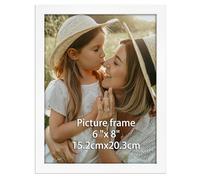 Ditwis Cadre Photo 15x20 cm Blanc, Cadre Elégant Adapté pour Photos, Images et Souvenirs, Affichage Horizontal ou Vertical sur le Mur ou la Table